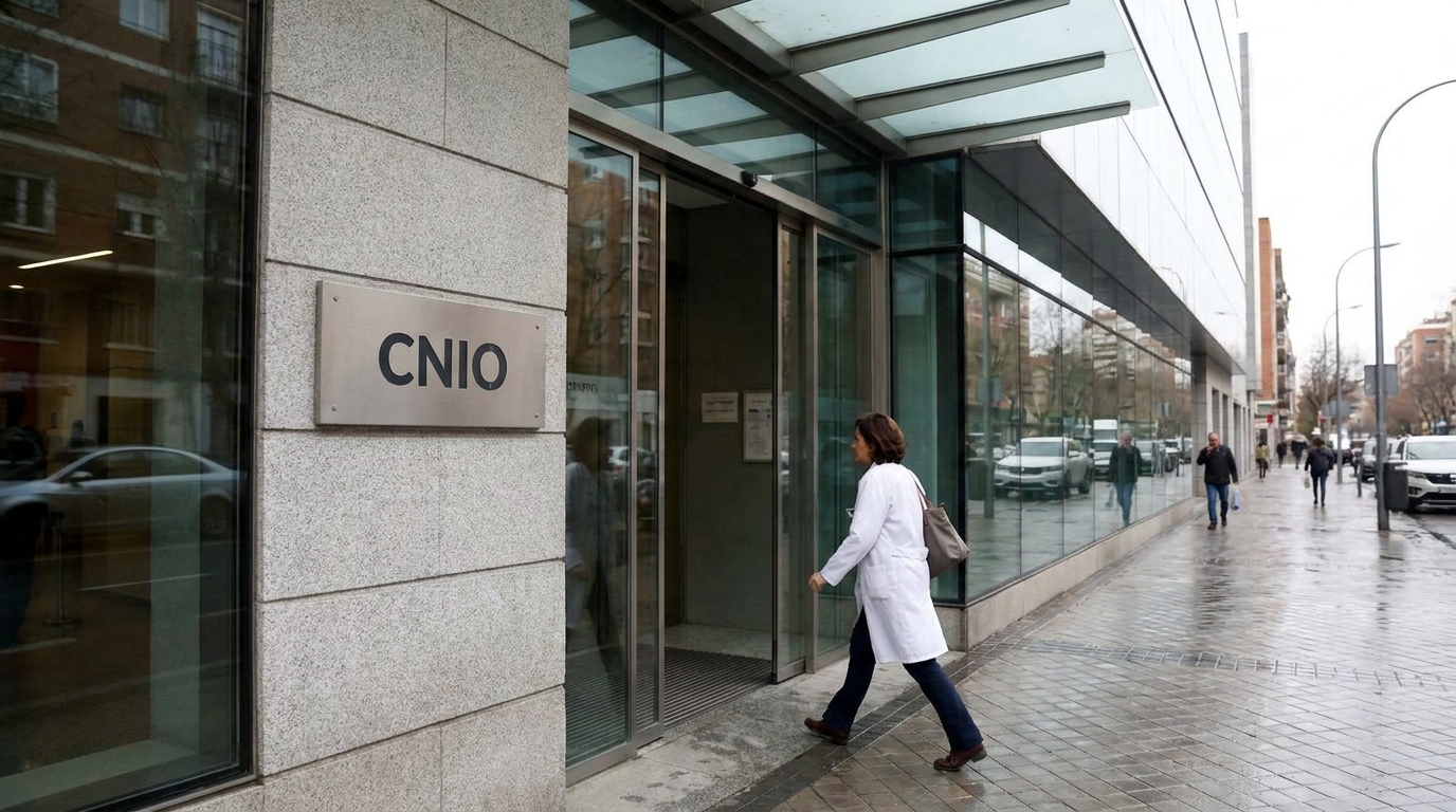 Exterior del Centro Nacional de Investigaciones Oncológicas en Madrid.