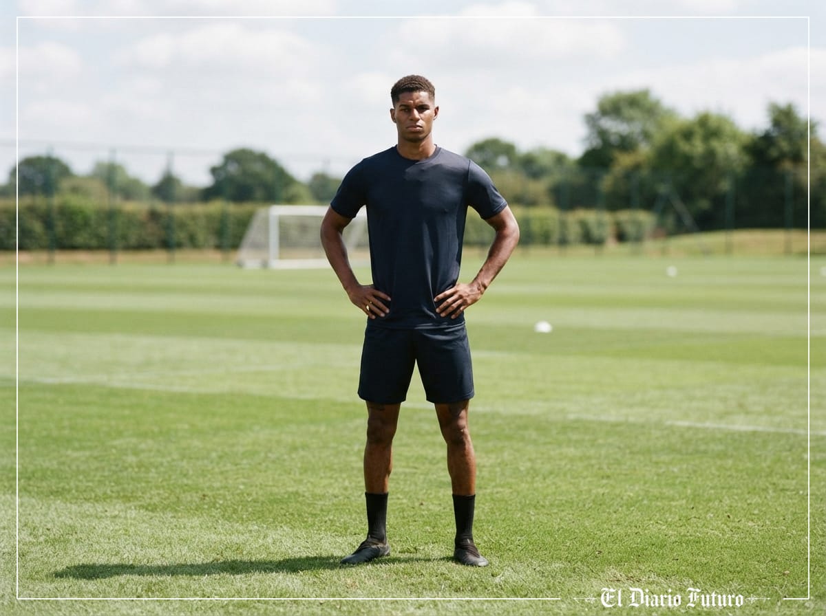 Imagen editorial sobre El Atlético cierra la cesión de Marcus Rashford con el Manchester United y refuerza su ataque a tres semanas del cierre del mercado