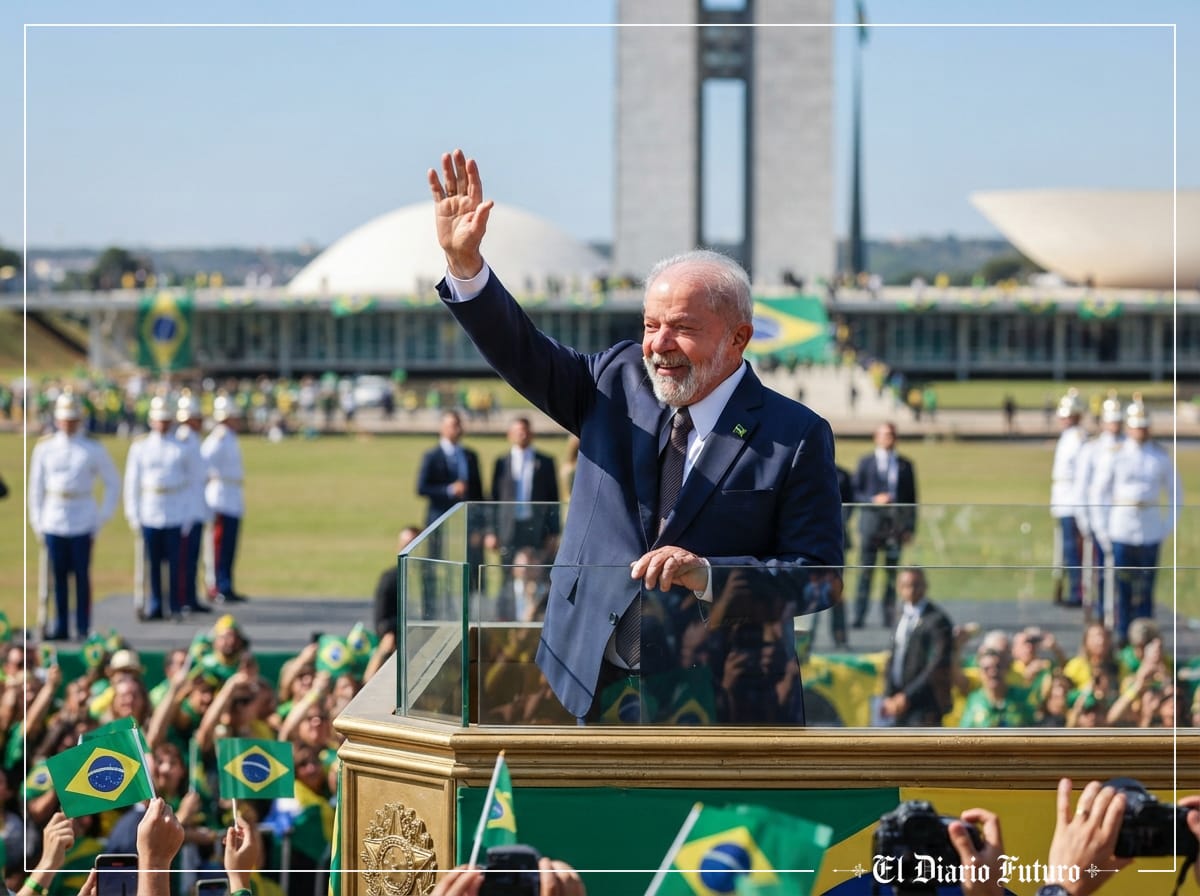 Lula saluda durante el desfile del Día de la Independencia de Brasil