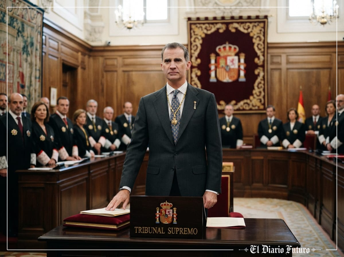El Rey Felipe VI preside el acto solemne de apertura del año judicial en el Tribunal Supremo.