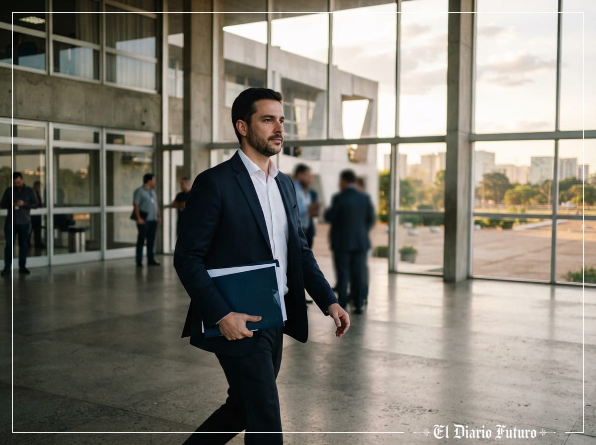 Gabriel Galípolo, presidente del Banco Central de Brasil, en la sede del organismo en Brasilia.
