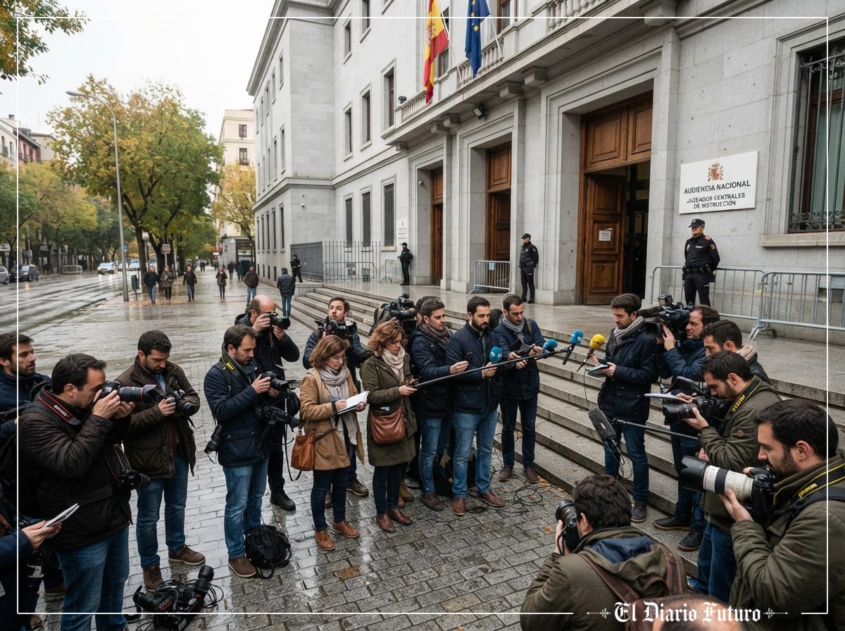 Fachada de la Audiencia Nacional en Madrid