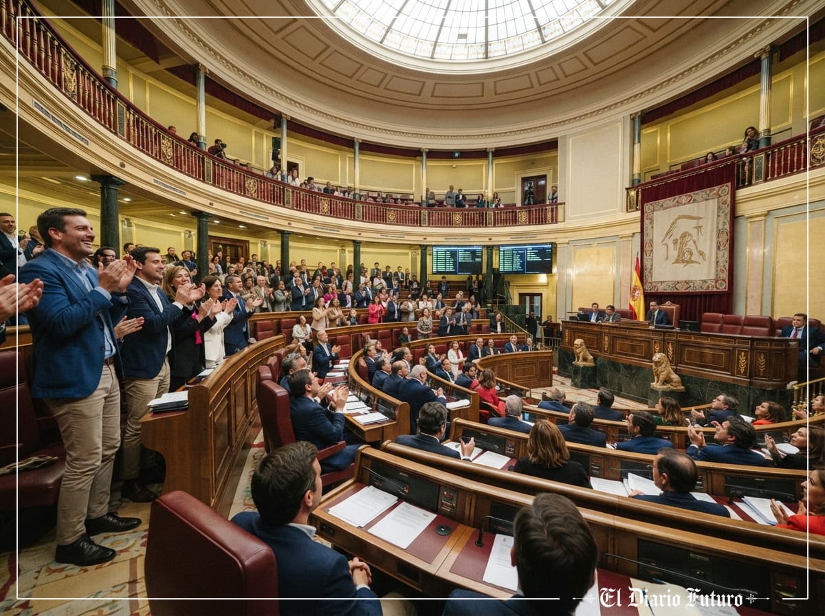 Hemiciclo del Congreso de los Diputados durante una votación