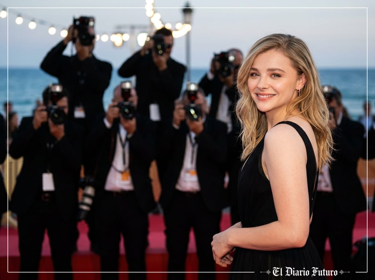 Chloë Grace Moretz en la alfombra roja del Festival de Sitges