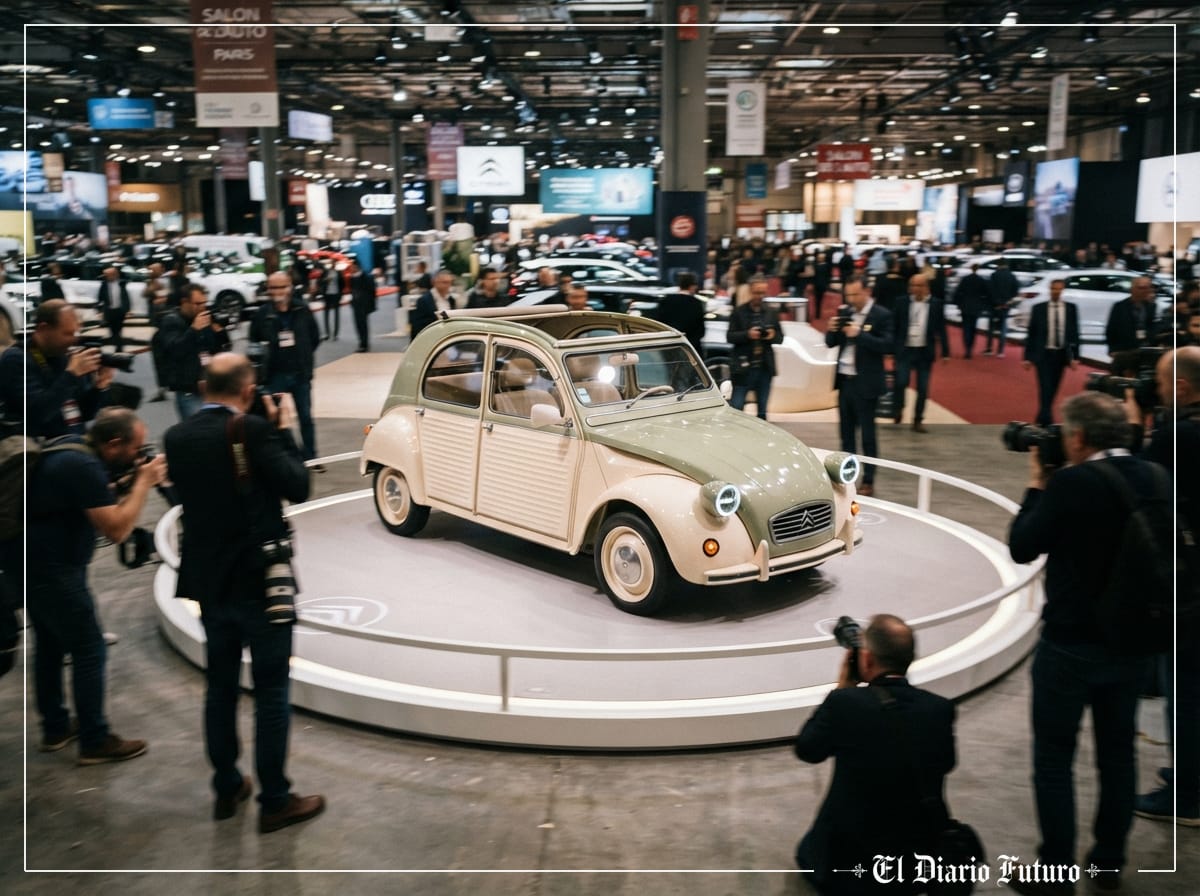 Un prototipo eléctrico de Citroën inspirado en el 2CV expuesto en el salón de París