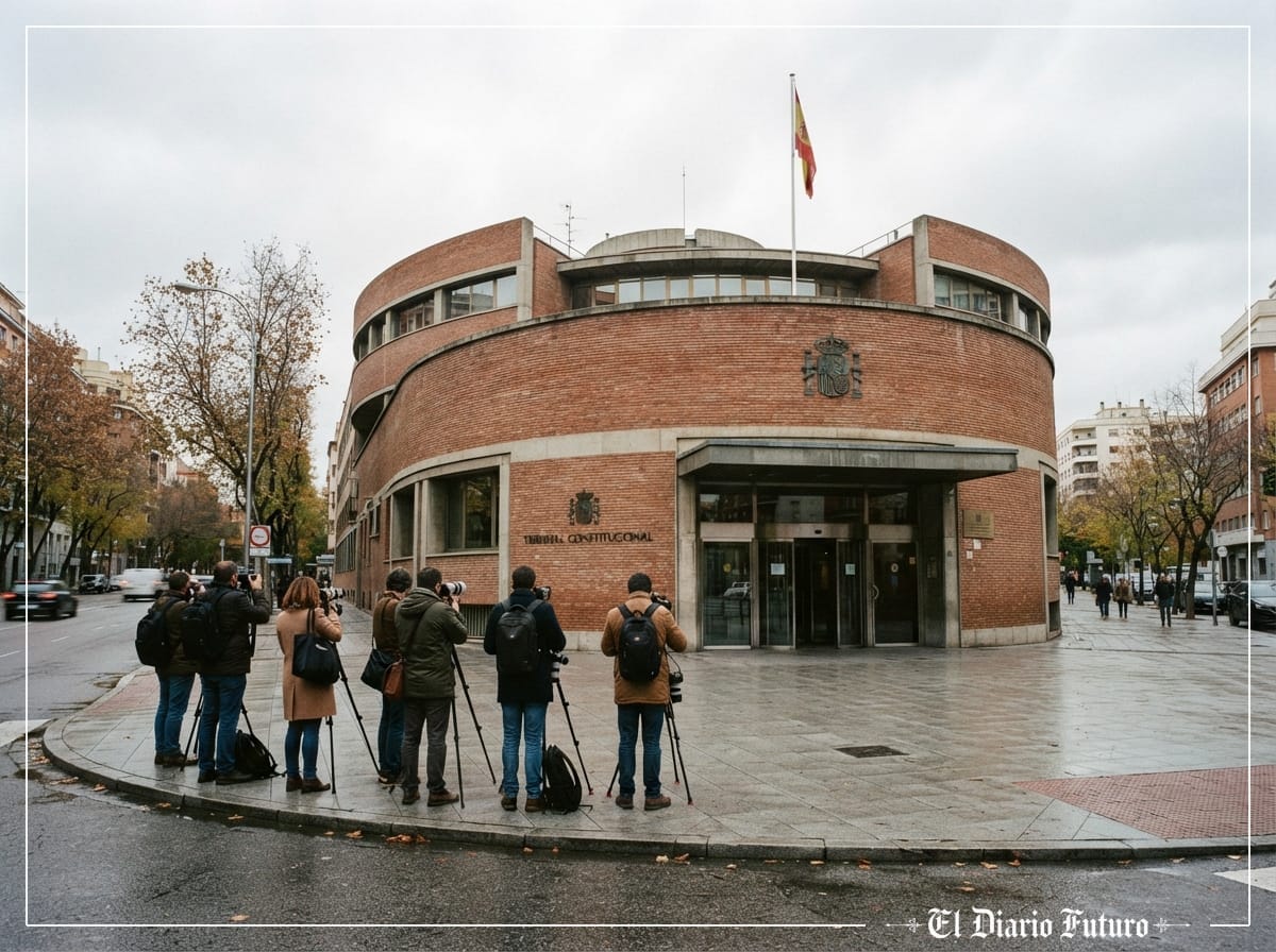 Fachada del edificio del Tribunal Constitucional en Madrid.