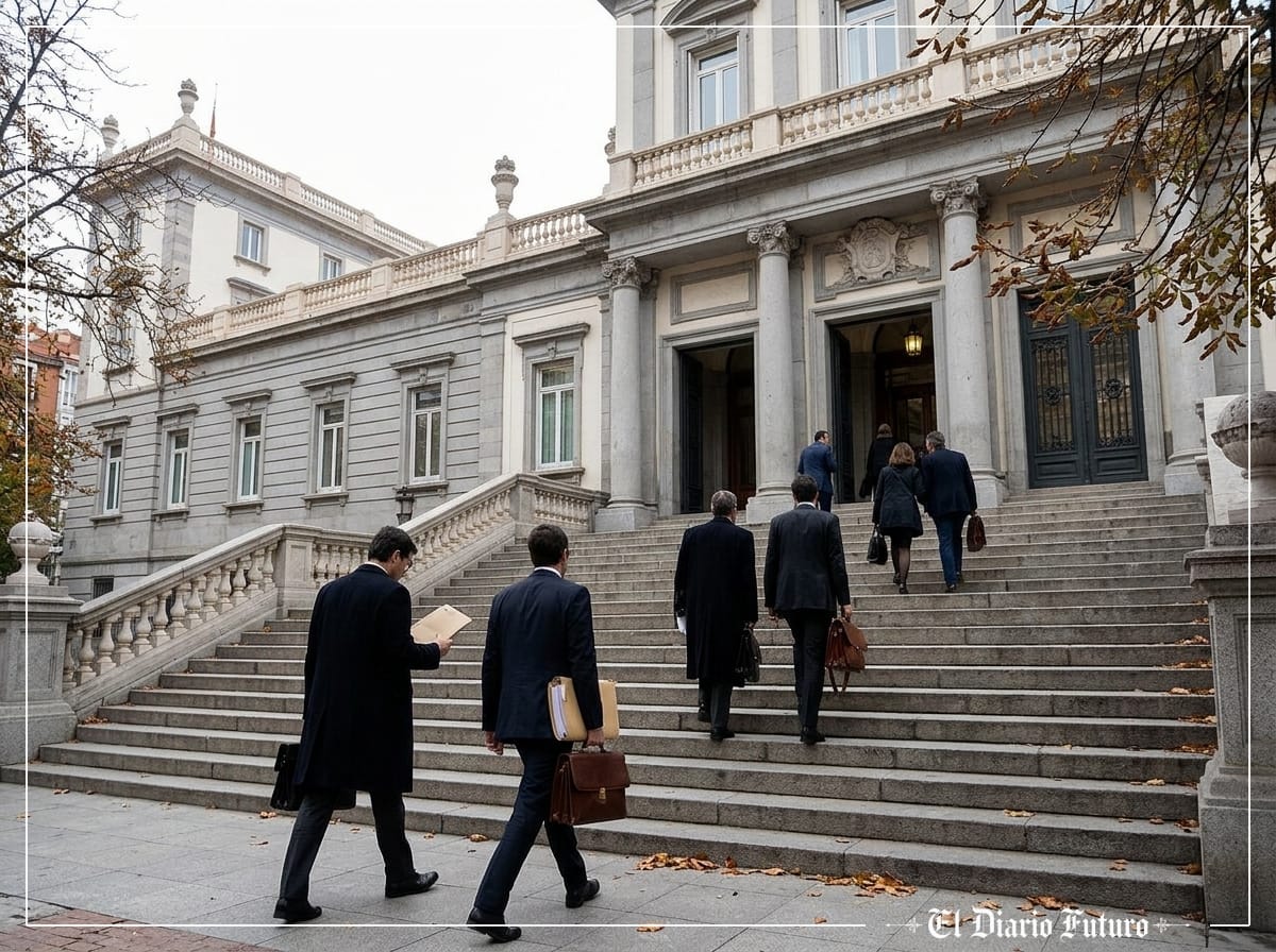 Fachada del Palacio de las Salesas Reales, sede del Tribunal Supremo, en Madrid.