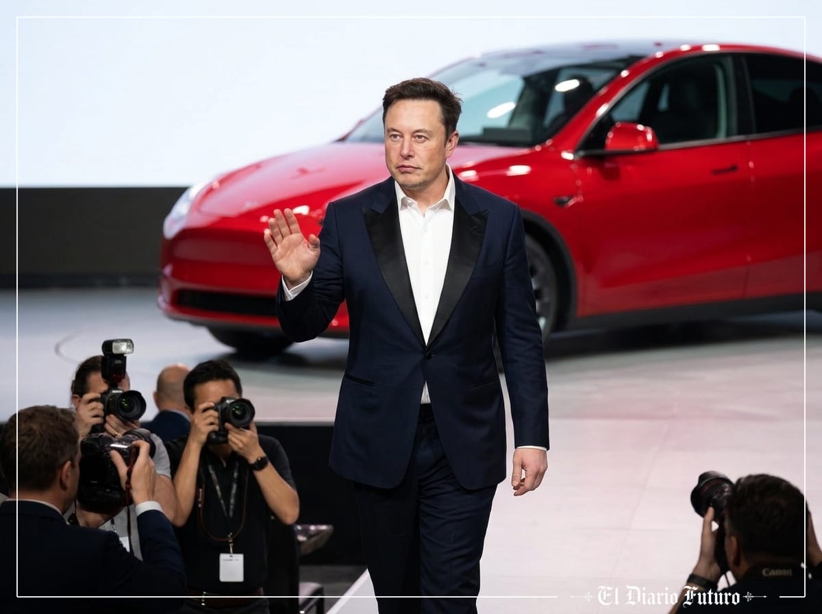 Elon Musk, consejero delegado de Tesla, en un acto público.