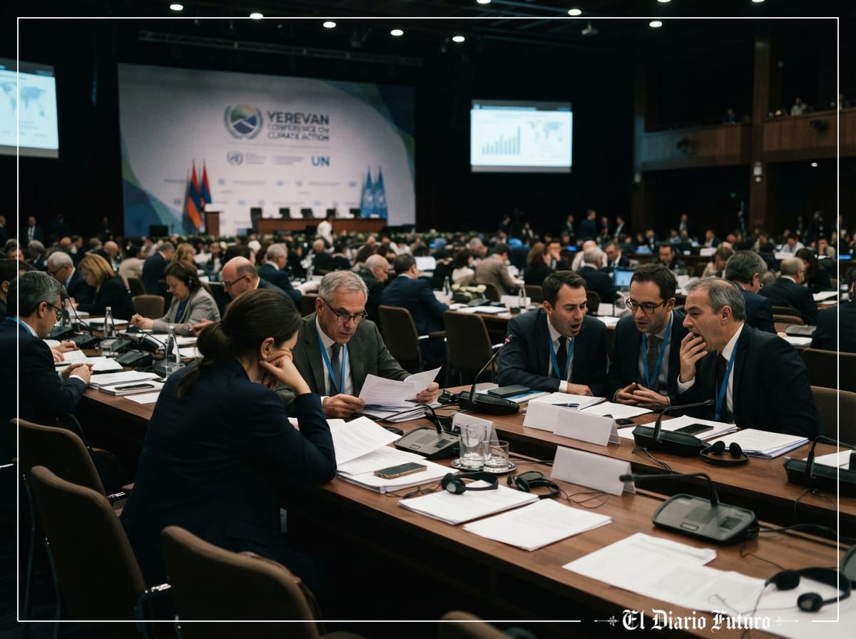 Delegados en el plenario de la COP17 en Ereván